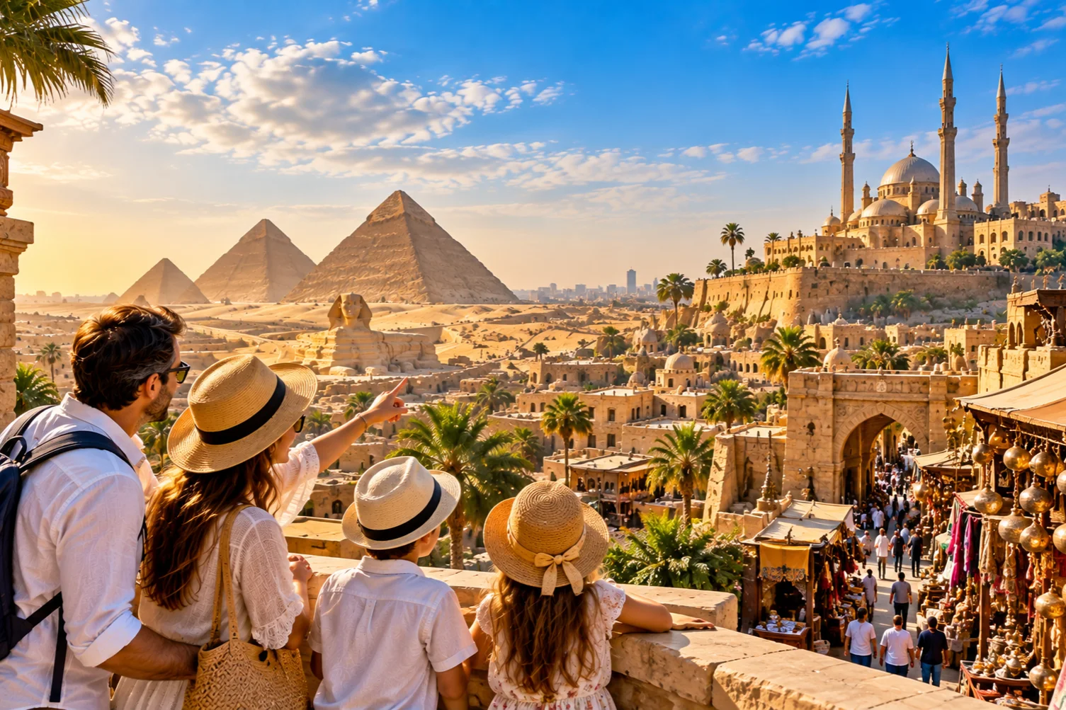 Altägyptische Tempelsäulen in Luxor